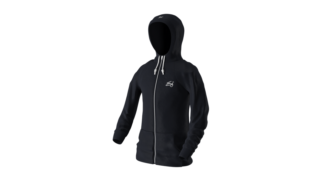 Performance Tracksuit Hoodie (Navy/White)